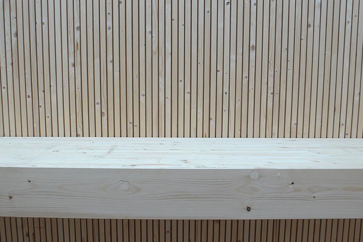Bauweise, Massivholzbau - Brettstapelbau: Akustik